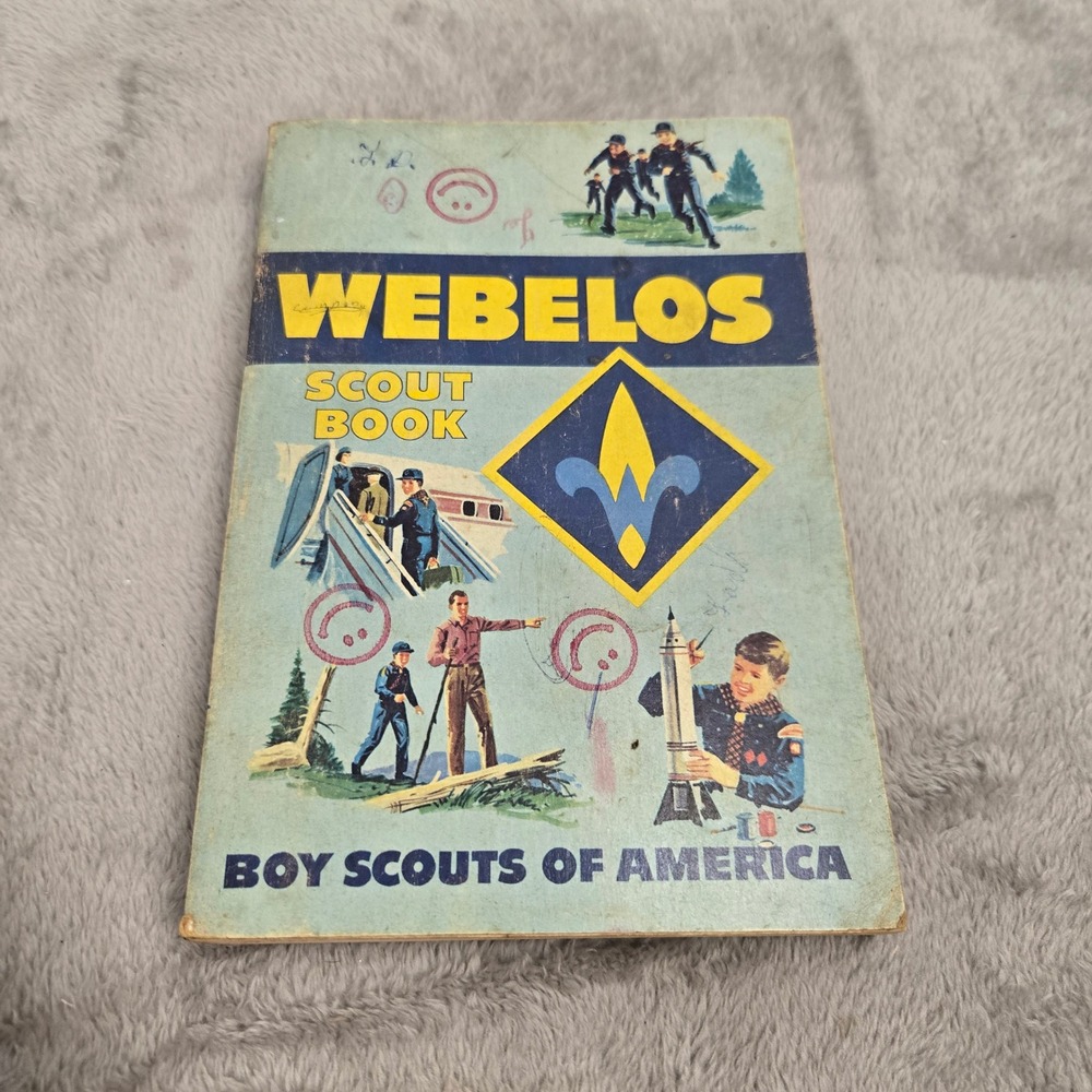 Vintage Webelos Scout Book Boy Scouts of America BSA Handbook Illustrated